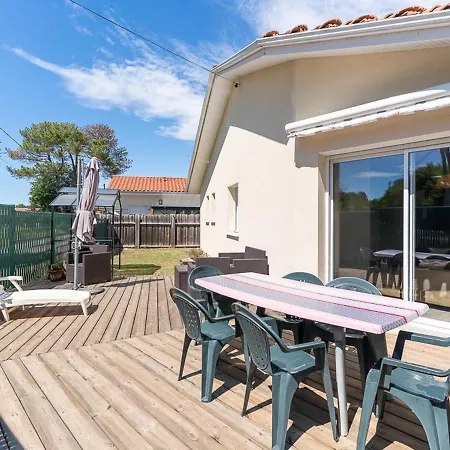Maison 6 Pers. A Biscarrosse, Proche Lac, Jardin, Bbq, Wifi, Parking, Menage Inclus - Fr-1-319-479 ביסקארוס